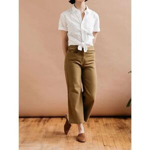 Like New! Bridge & Burn Easton Pants Linen/Cotton Blend Mustard seed in Size 25